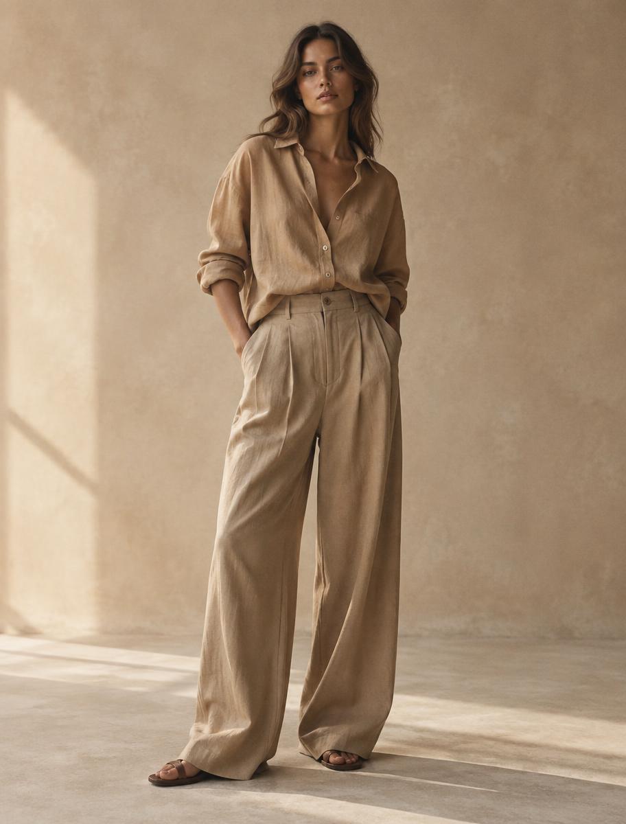 Look 04 — Washed linen